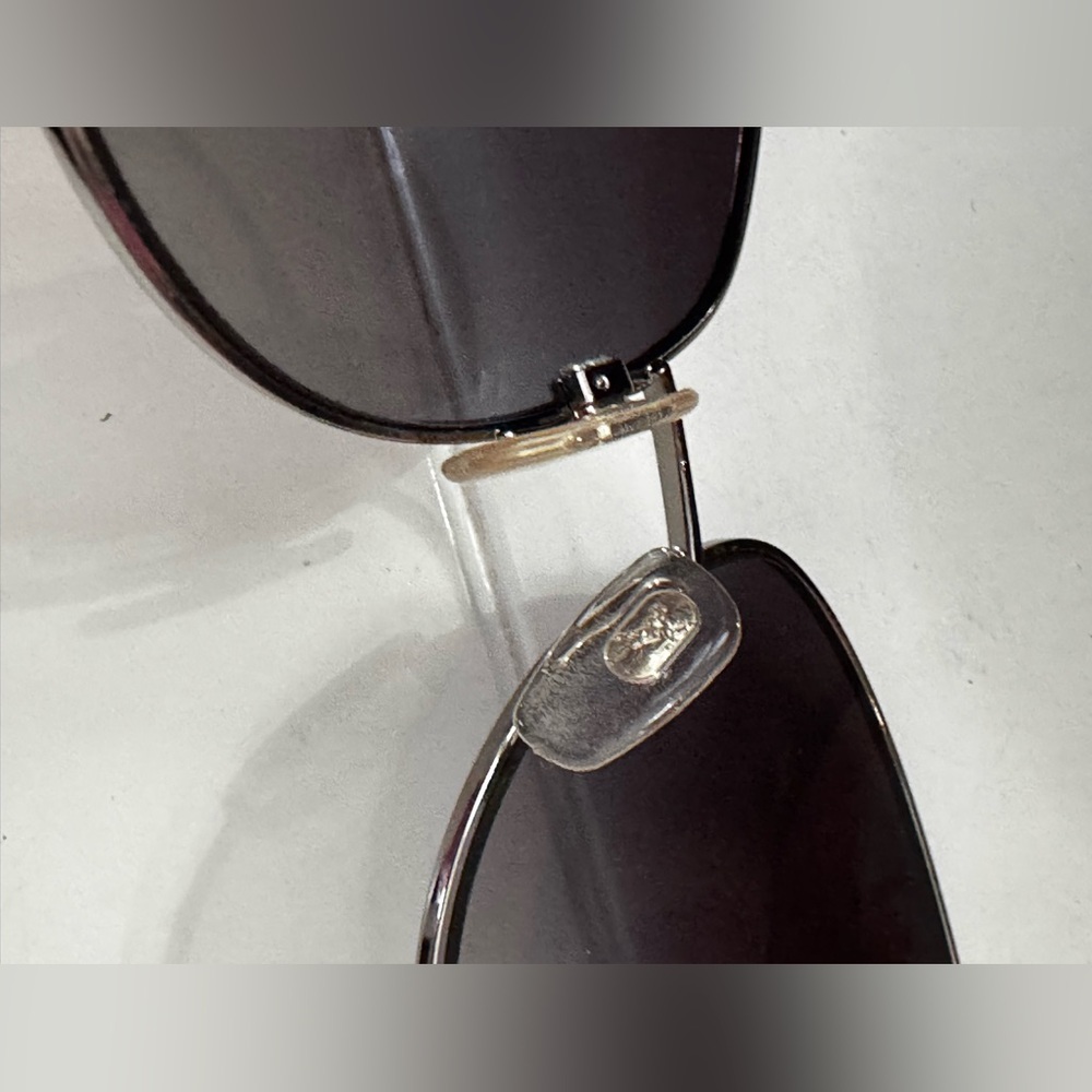 Burberry Silver Aviator Sunglasses - Picture 8 of 8